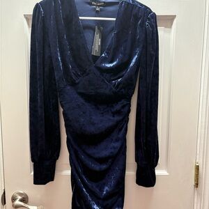 Steve Madden Navy Velvet Dress